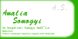 amalia somogyi business card